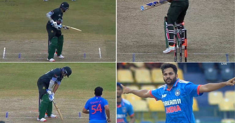 Shardul Thakur cleans up Shakib Al Hasan