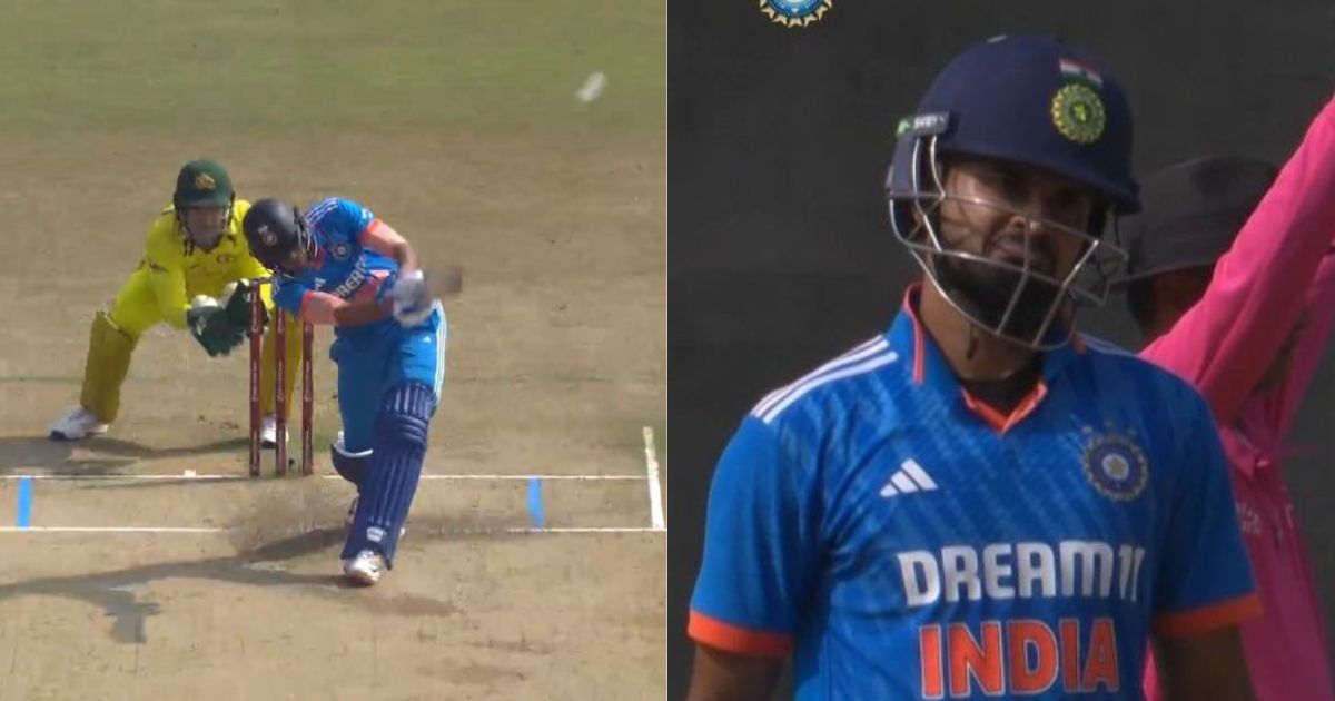 Shubman Gill six - Shreyas Iyer reaction