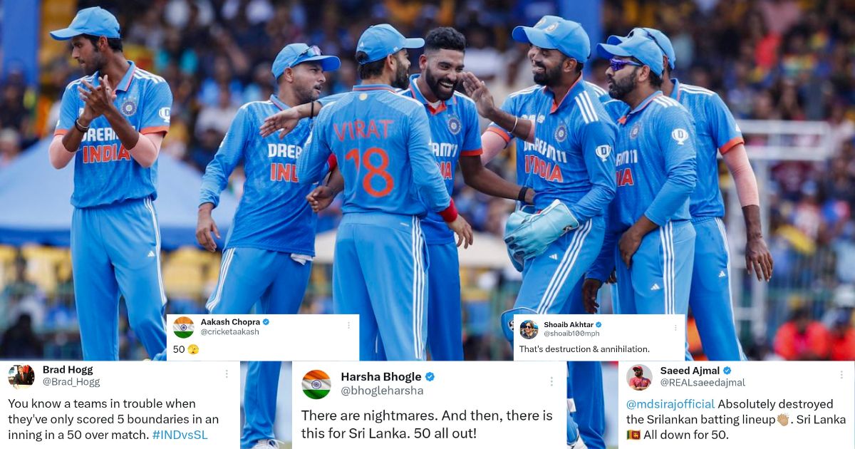 IND vs SL: "That's Destruction & Annihilation" - Fans React As India Bundle Out Sri Lanka For 50 In Asia Cup 2023 Final