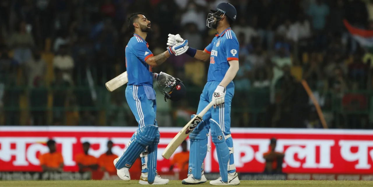 Virat Kohli and KL Rahul, India