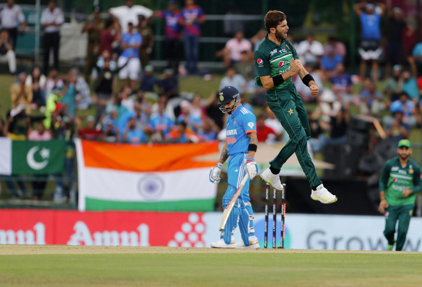 Virat Kohli and Shaheen Afridi