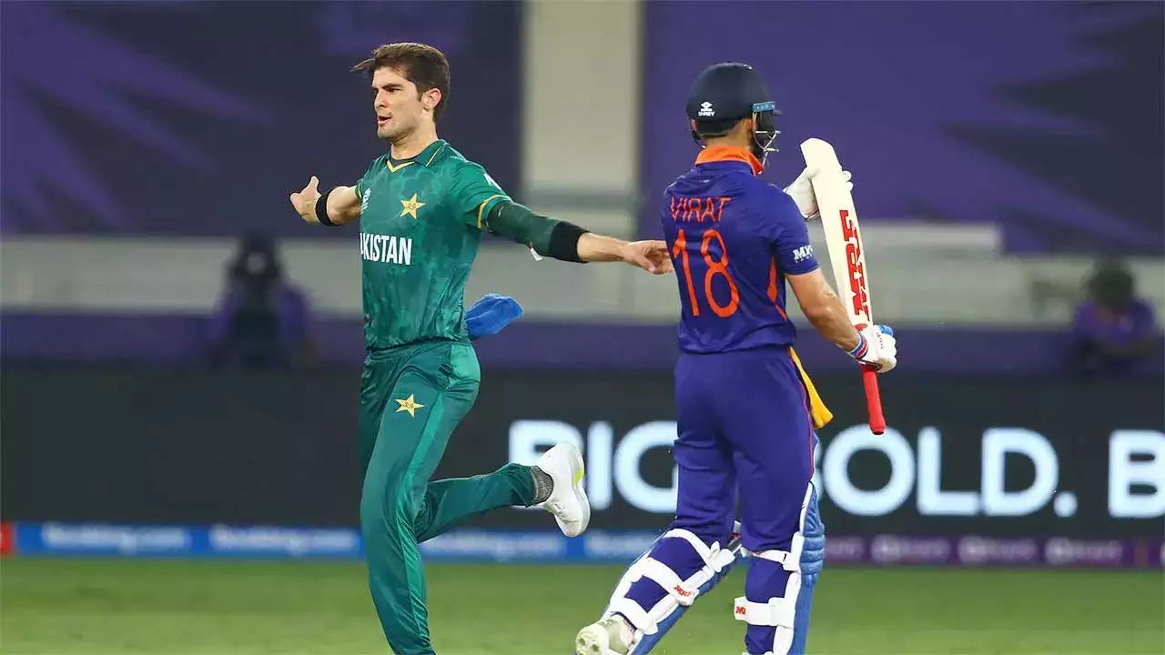 Virat Kohli and Shaheen Afridi