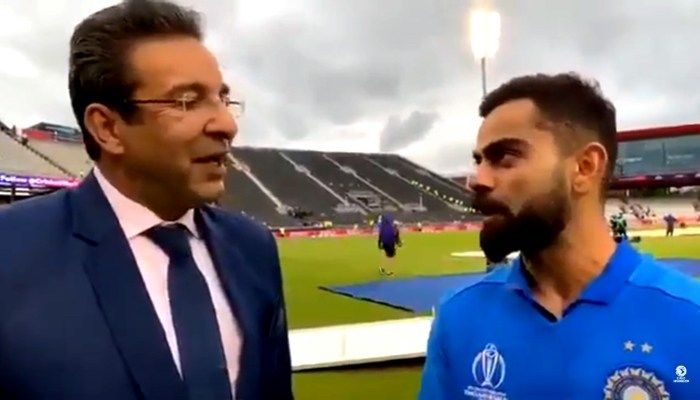 Wasim Akram and Virat Kohli