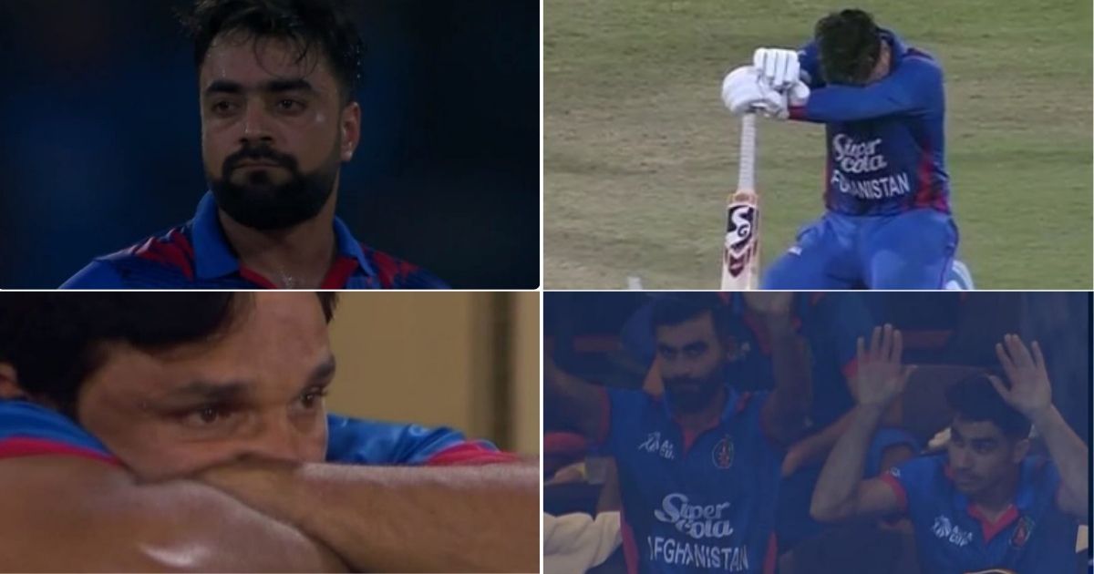 AFG vs SL: Watch - Rashid Khan Heartbroken, Afghanistan Players Shattered As Mujeeb Ur Rahman Gets Out And Sri Lanka Win Nail-biter