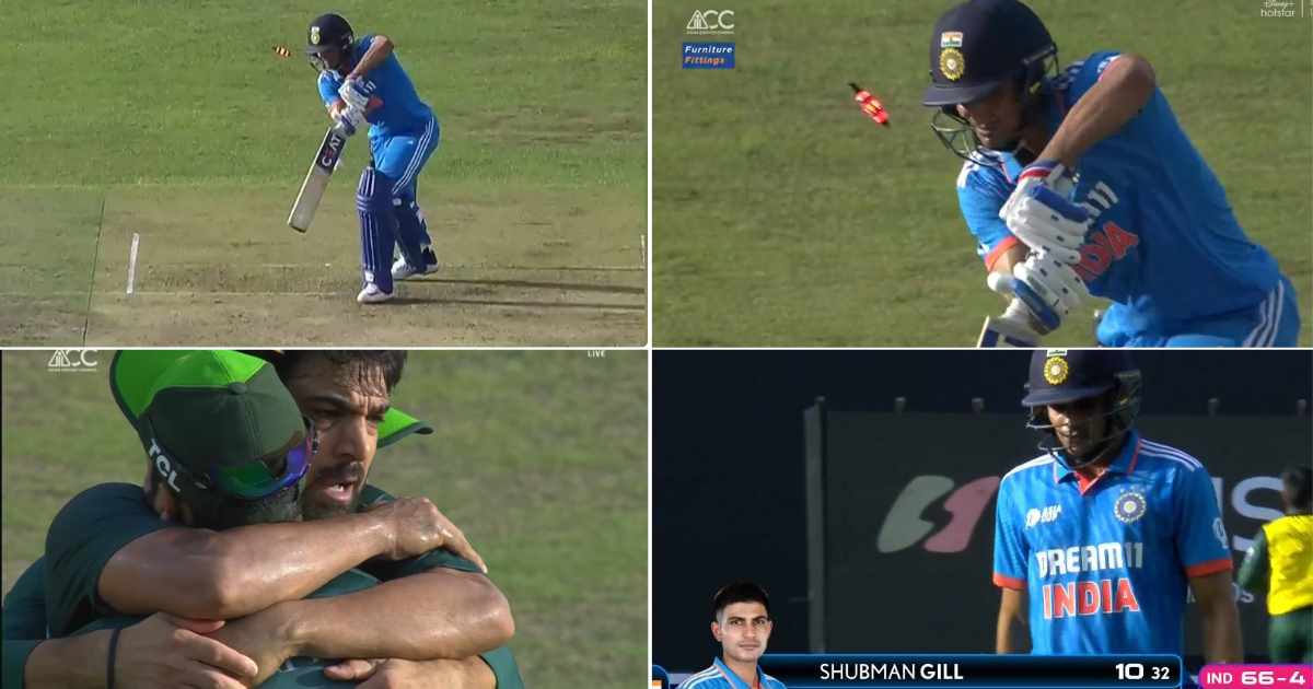 Haris Rauf and Shubman Gill {PC: X}