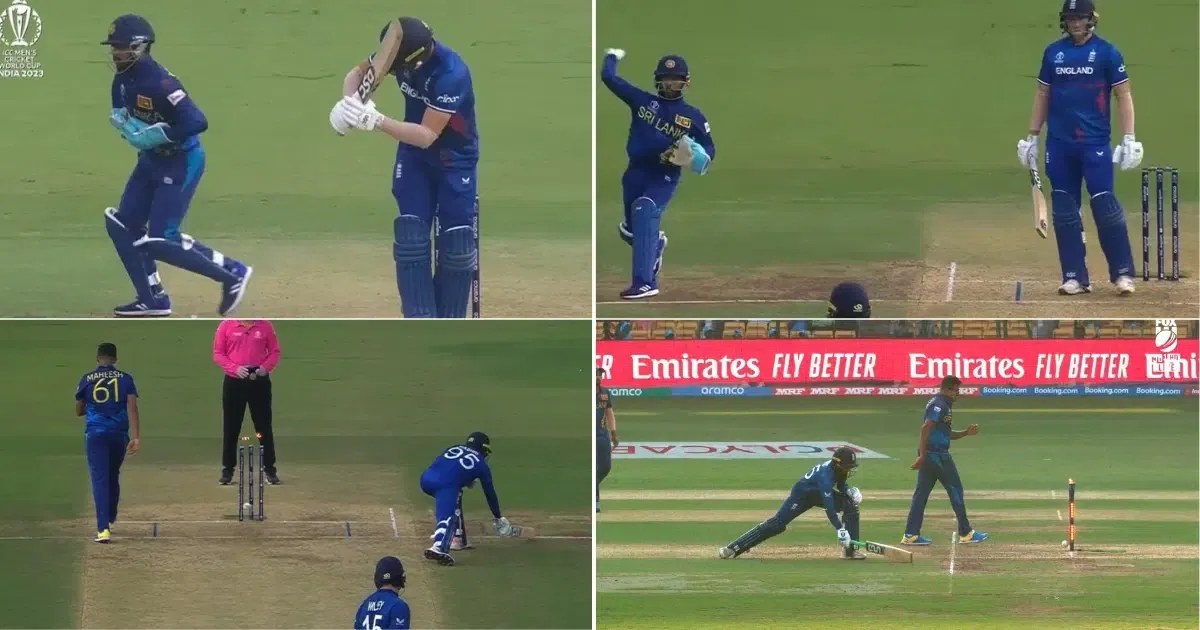 Adil Rashid Run Out - Kusal Mendis