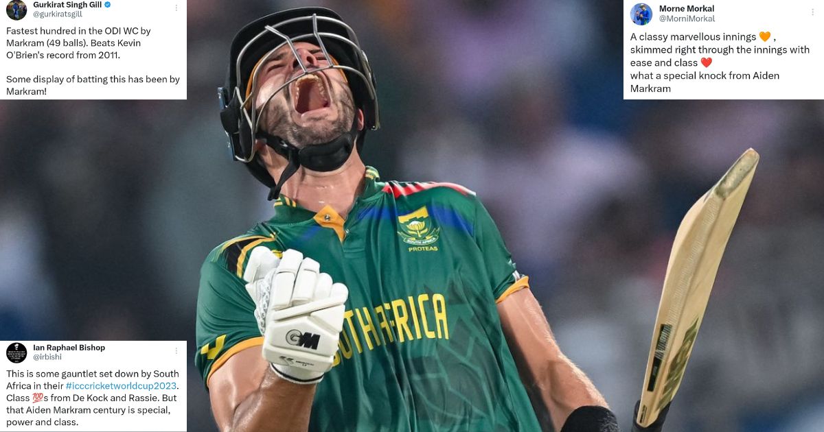 SA vs SL: Fastest World Cup Century! Twitter Hails Aiden Markram As He Hits Outrageous Hundred In World Cup 2023