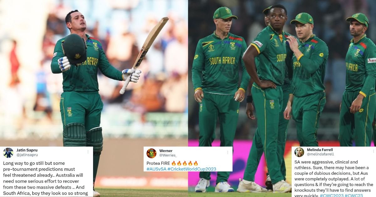 AUS v SA: Aggressive, Clinical And Ruthless! Twitter Reacts As South Africa Thrash Australia In World Cup 2023