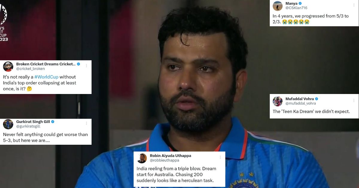 IND vs AUS: "From 5/3 To 2/3, We All Grew Up" - Twitter Reacts As Rohit Sharma, Ishan Kishan, Shreyas Iyer Get Out For 0 vs Australia