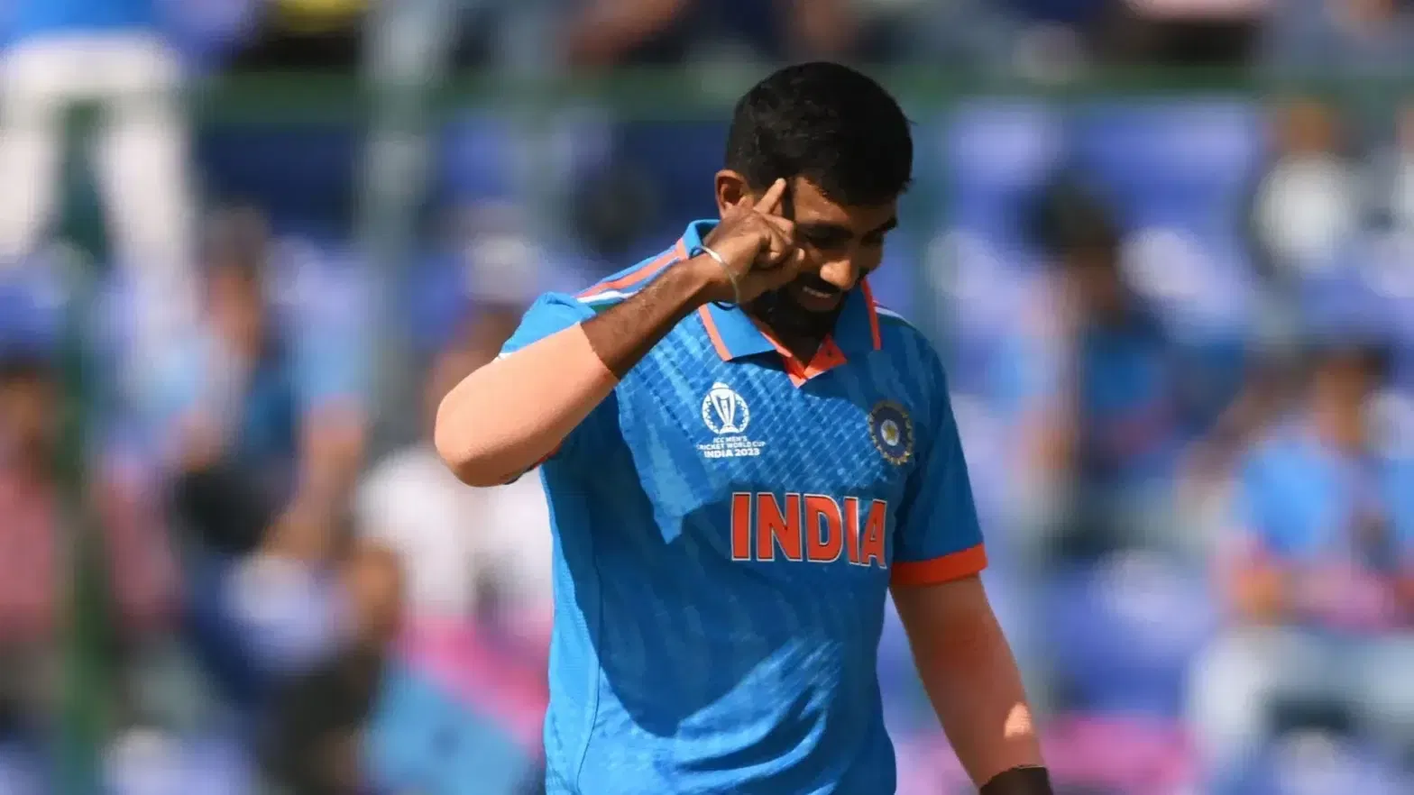 Jasprit Bumrah with his new celebration