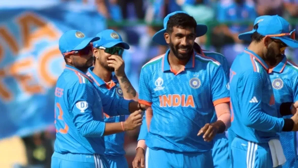 Kuldeep Yadav and Jasprit Bumrah, India