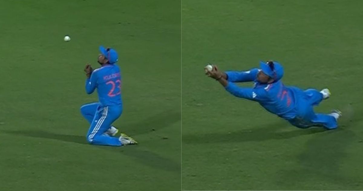 IND vs AFG: Watch: Kuldeep Yadav Takes A Brilliant Catch On Second Attempt To Dismiss Rashid Khan In ICC World Cup 2023