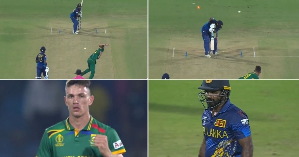 SA vs SL: Watch - Marco Jansen Bamboozles Kusal Perera With An Excellent Delivery In World Cup 2023