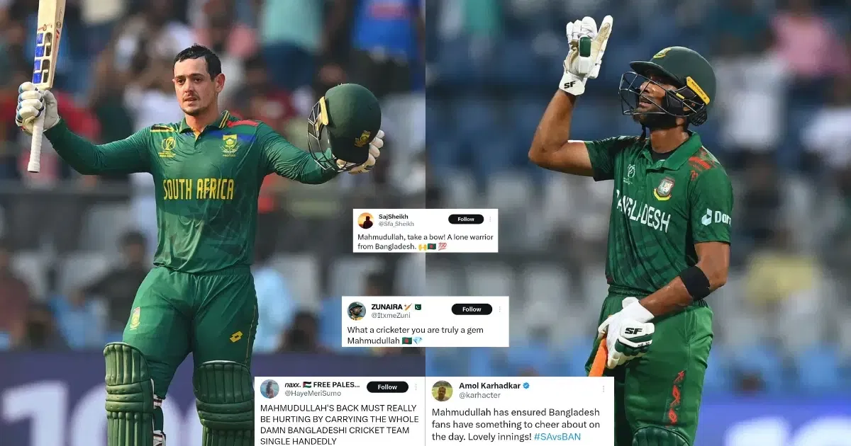 SA vs BAN: Lone Warrior! Twitter Reacts As Mahmudullah's Valiant Effort Goes In Vain As South Africa Beat Bangladesh