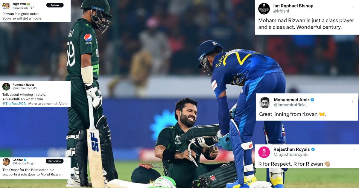 PAK vs SL: Actor Or Warrior? Twitter Divided Over Mohammad Rizwan's Century vs Sri Lanka In World Cup 2023