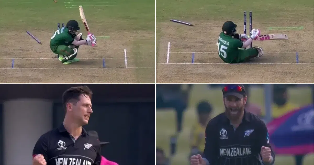 NZ vs BAN: Watch: Matt Henry Outfoxes Mushfiqur Rahim With Slower Delivery