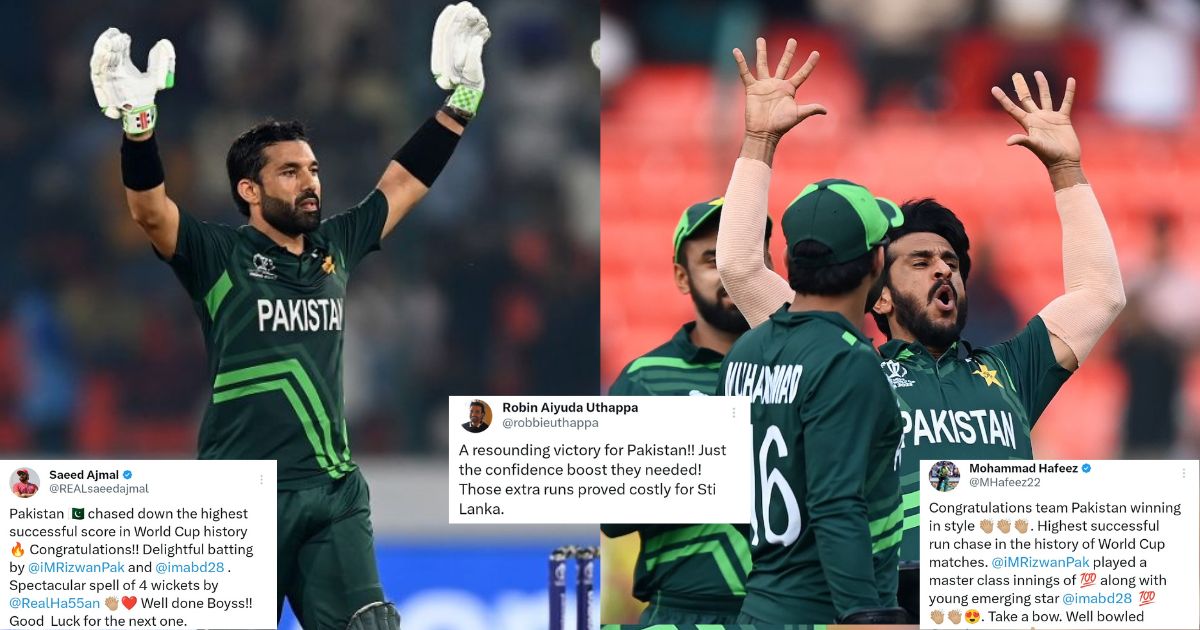 PAK vs SL: History Created! Twitter Reacts As Pakistan Complete Highest Successful Run Chase In World Cup History