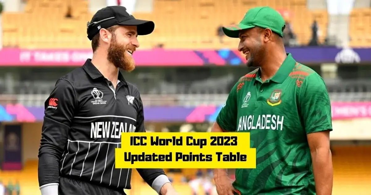 ICC World Cup Points Table 2023: Updated Standings, Most Runs, Most Wickets After NZ vs BAN, Match 11