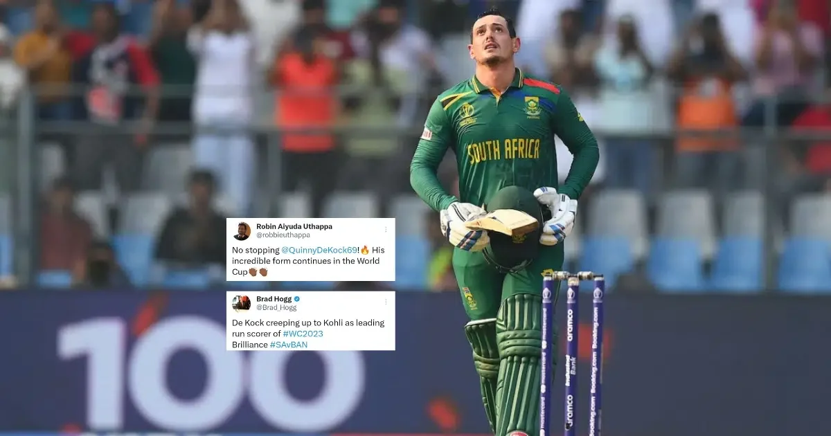 SA vs BAN: Can't Believe He's Retiring! Twitter Reacts As Quinton de Kock Hits 3rd Ton In WC 2023