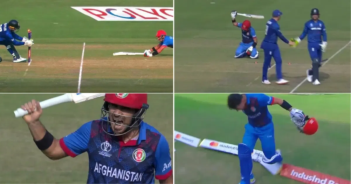 ENG vs AFG: Watch - Rahmanullah Gurbaz Absolutely Angry After Getting Run-Out vs England