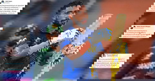 PAK vs SL: "Sadeera Samarawickrama Is An Absolute Gun Batter" - Twitter Hails Sri Lanka Star For Scintillating Ton In World Cup 2023