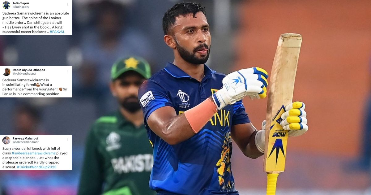 PAK vs SL: "Sadeera Samarawickrama Is An Absolute Gun Batter" - Twitter Hails Sri Lanka Star For Scintillating Ton In World Cup 2023