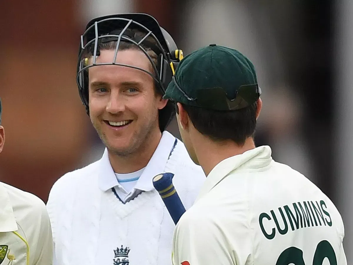 Stuart Broad and Pat Cummins