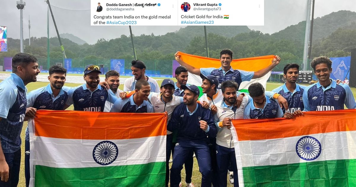 Asian Games 2023: Twitter Erupts As Team India Win Historic Gold Medal In Cricket At Asian Games
