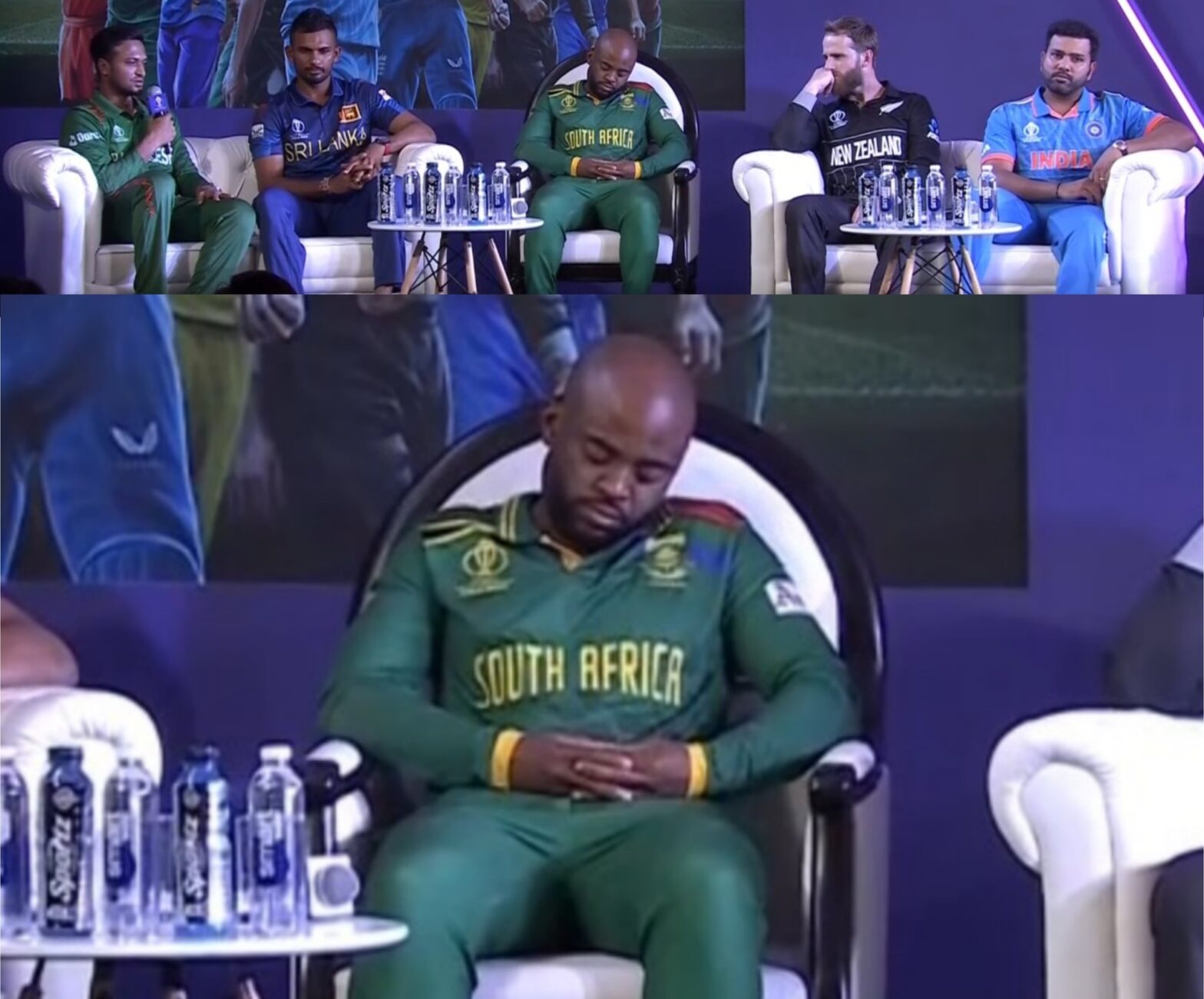 Temba Bavuma Sleeping