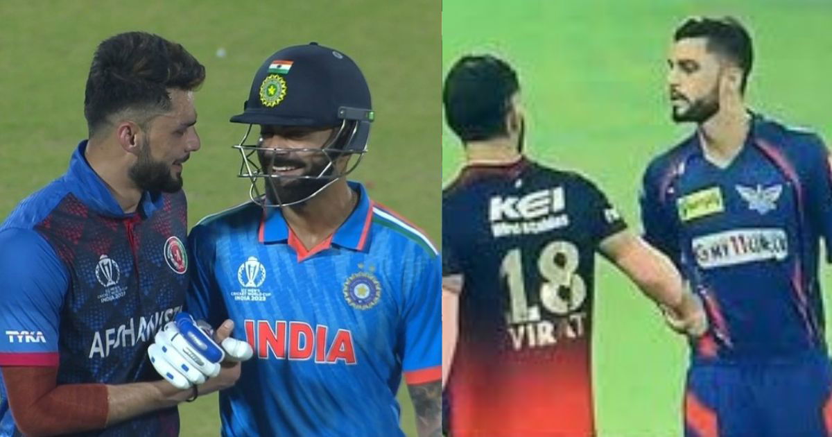 IND vs AFG: Watch - Virat Kohli Asks Crowd Not To Tease Naveen-ul-Haq As The Duo Bury The Hatchet & Hug It Out In World Cup 2023