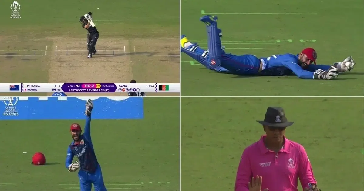 NZ vs AFG: Watch - Ikram Alikhil's Sensational One-Handed Catch Sends Will Young Packing