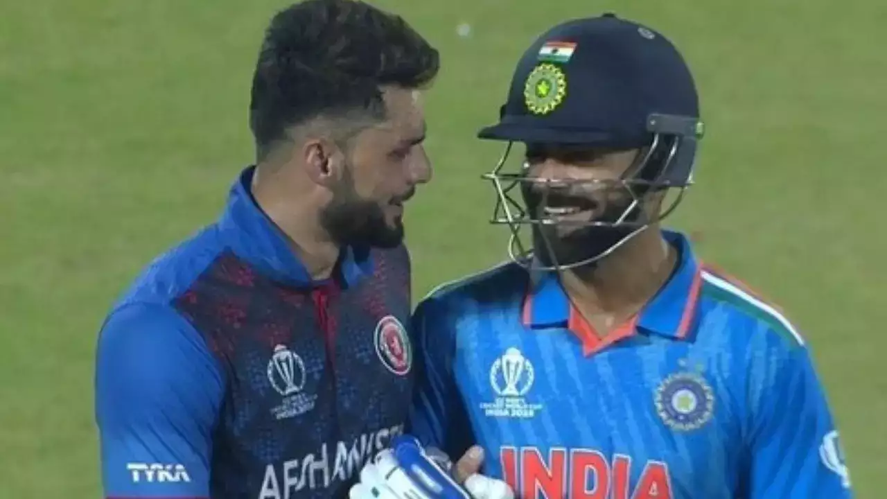 Virat Kohli and Naveen-ul-Haq