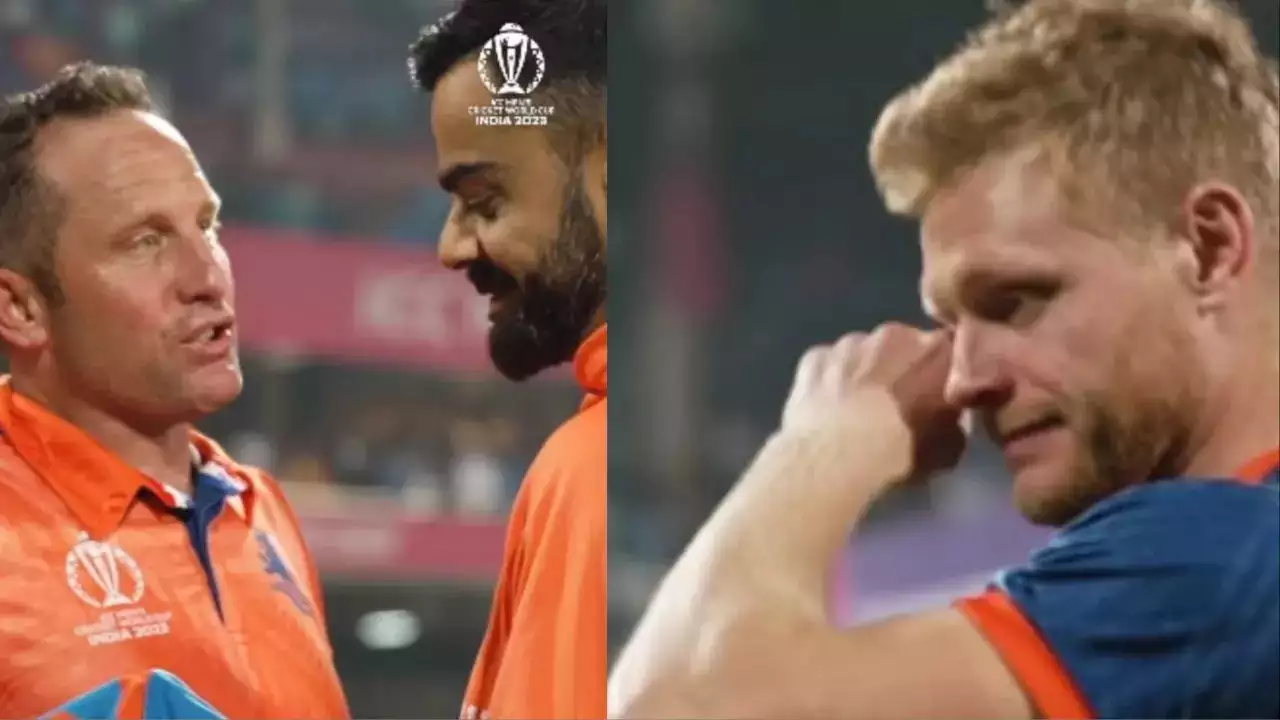 Virat Kohli Gifts Signed Jersey To Roelof Van Der Merwe