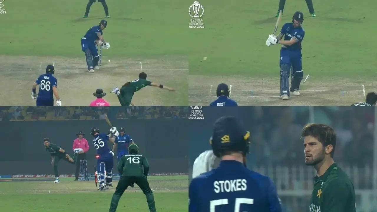 Ben Stokes wicket - Shaheen Afridi
