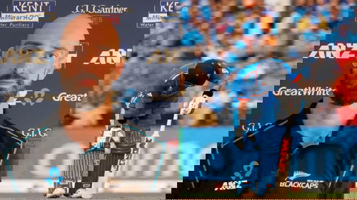 Daryl Mitchell and Virat Kohli