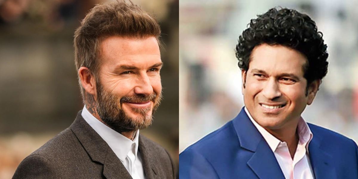 David Beckham and Sachin Tendulkar