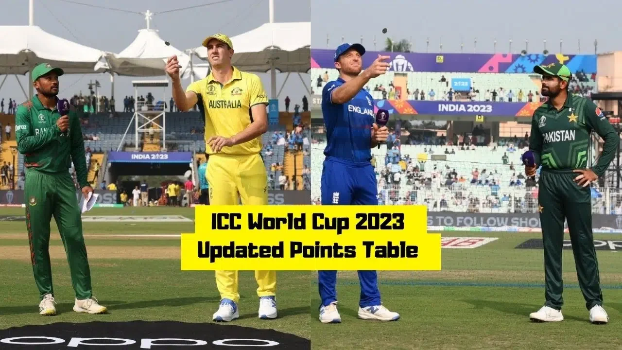 ICC World Cup Points Table After ENG vs PAK, AUS vs BAN