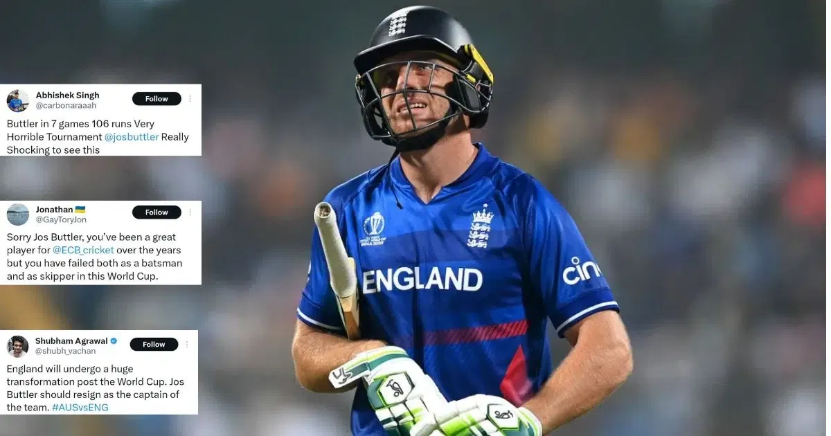 ENG vs AUS: Ask Him To Retire! Twitter Slams Jos Buttler As He Bags Another Failure In ICC World Cup 2023