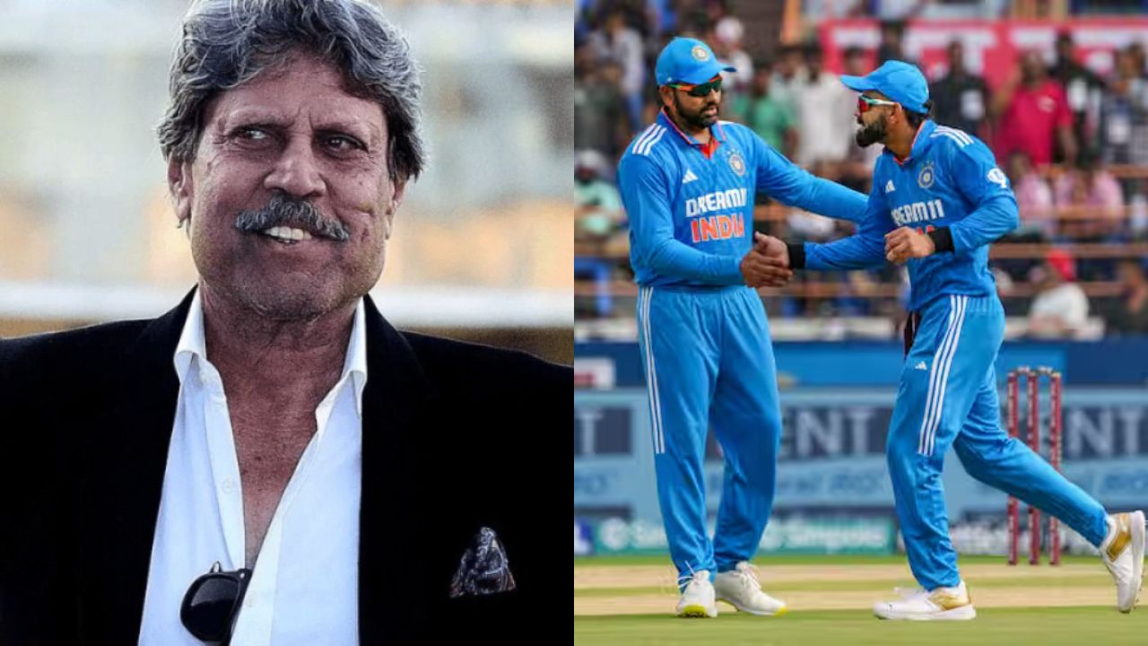 Kapil Dev, Rohit Sharma and Virat Kohli