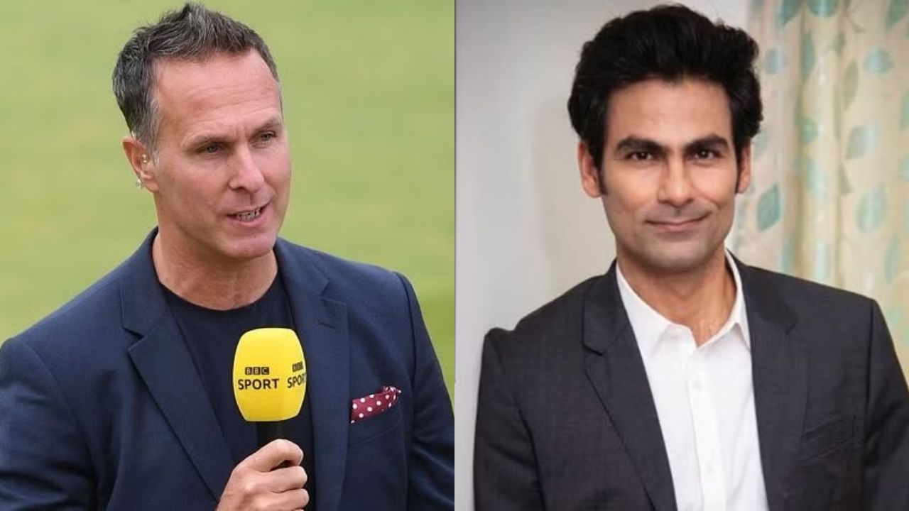 Michael Vaughan and Mohammad Kaif