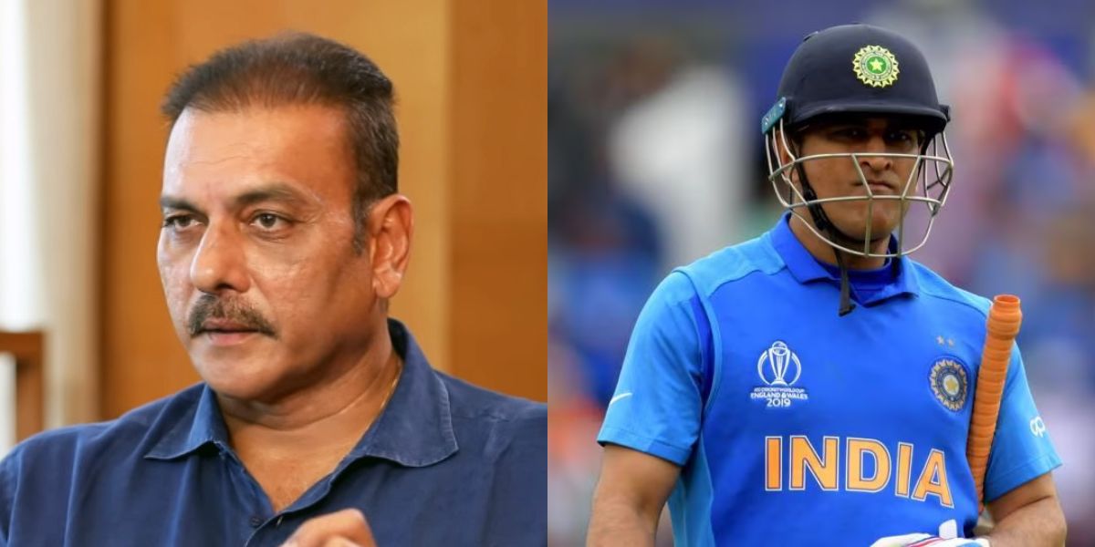 Ravi Shastri and MS Dhoni