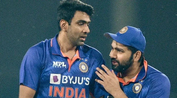 Ravichandrah Ashwin and Rohit Sharma