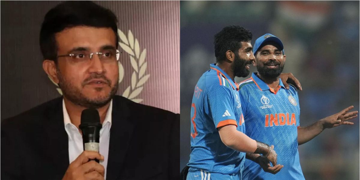 Sourav Ganguly, Jasprit Bumrah and Mohammed Shami