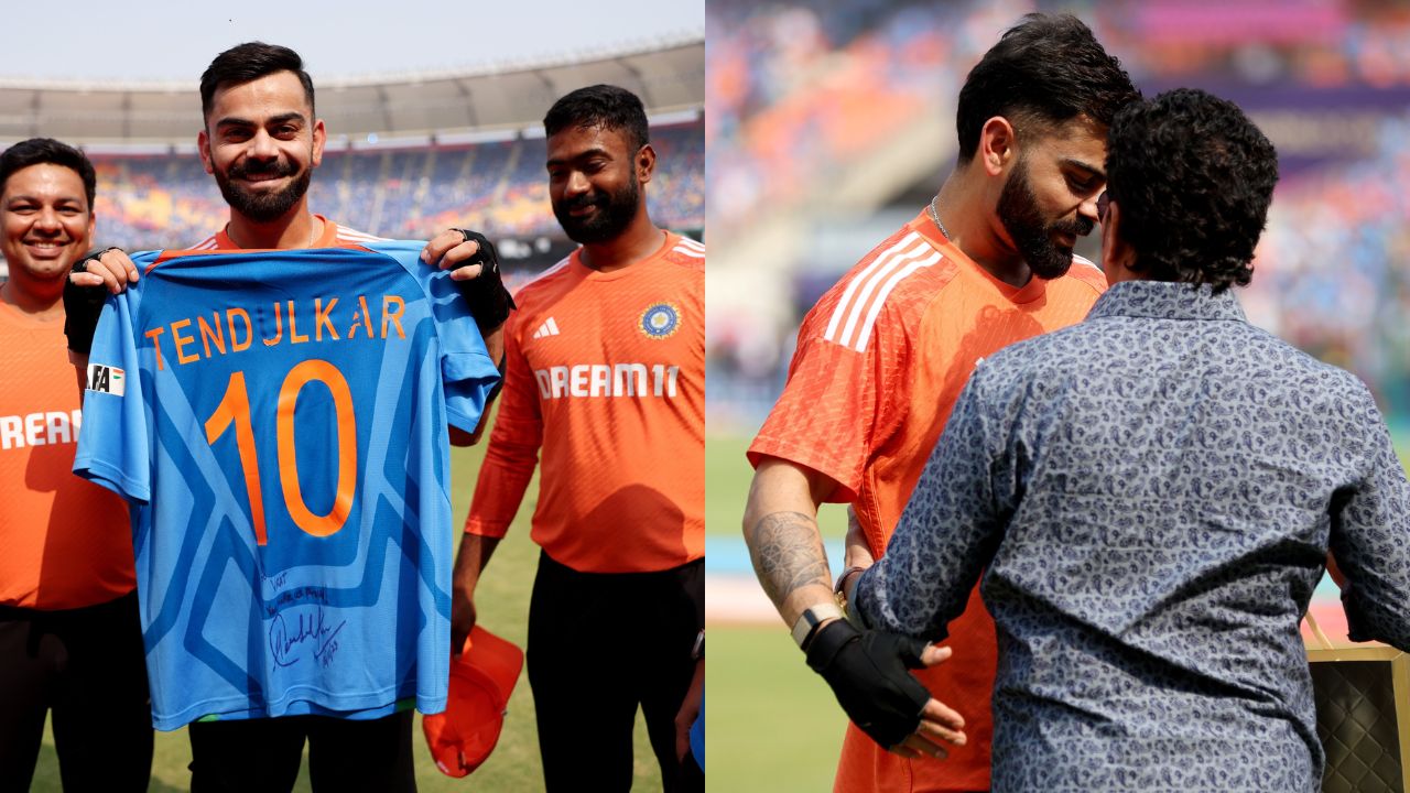 Virat Kohli and Sachin Tendulkar