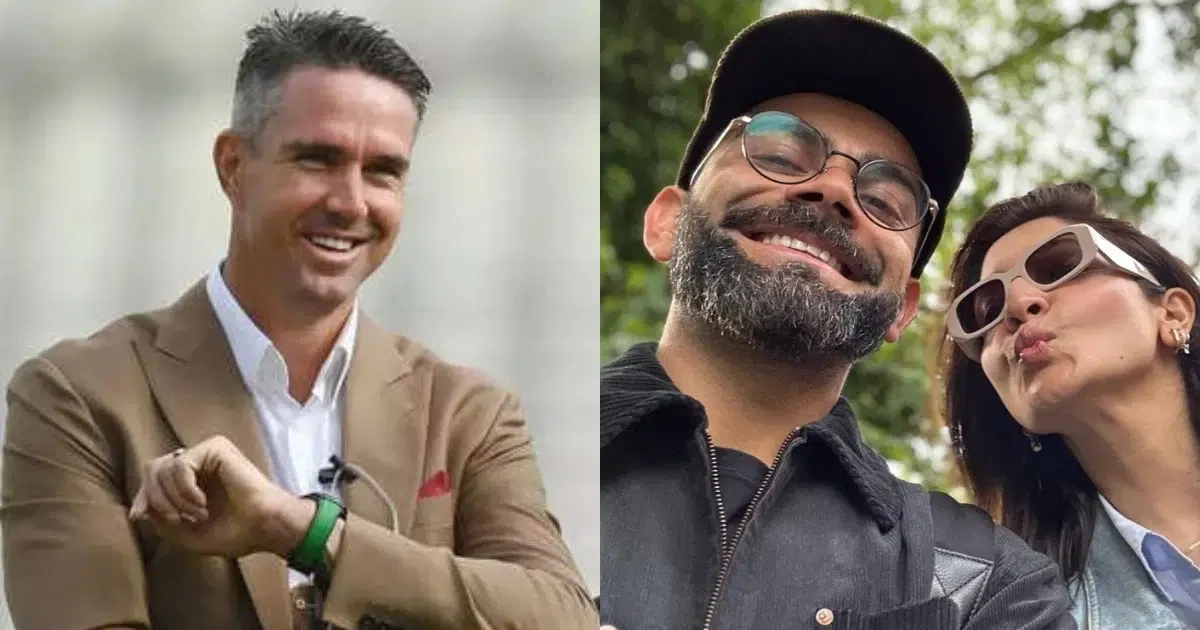 Virat Kohli, Anushka Sharma, Kevin Pietersen