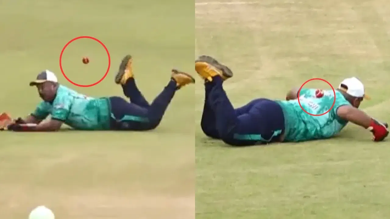 Watch: Catch Of The Century As Wicketkeeper Takes Strangest Catch Of All-Time With His Back