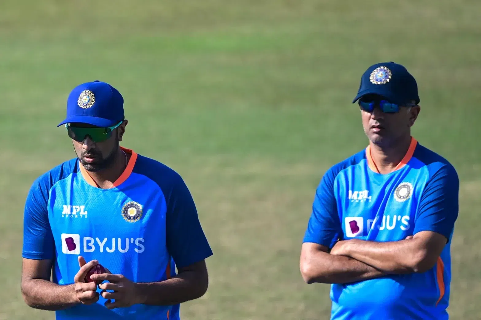 Ravichandran Ashwin and Rahul Dravid