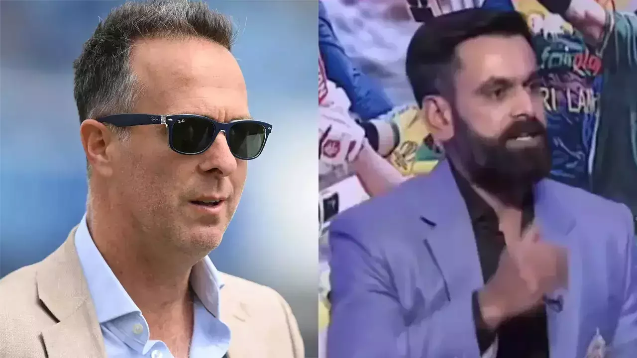 Michael Vaughan And Mohammad Hafeez