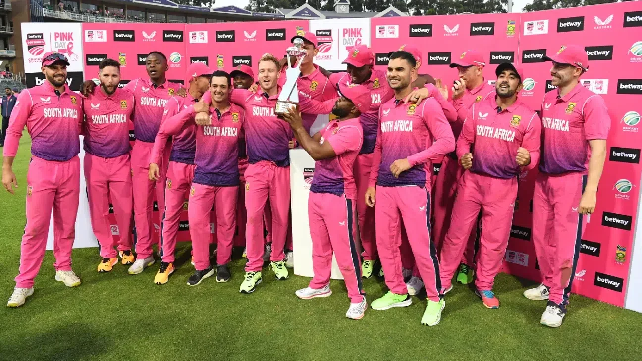 South Africa national cricket team in Pink Jersey