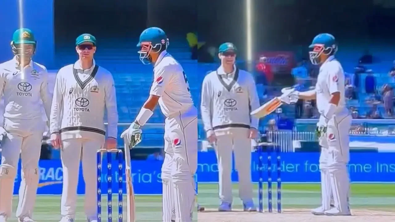 Babar Azam involved in a banter with Steve Smith